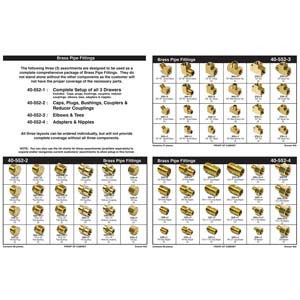 Brass Pipe Fittings Master Assortment (1/8" - 1/2")