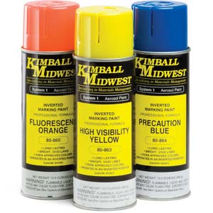 High Visibility Yellow Inverted Marking System Water-Based Paint - 16 oz. Can